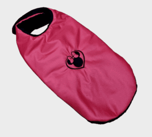 Téli kabát tépőzáras pink M méret