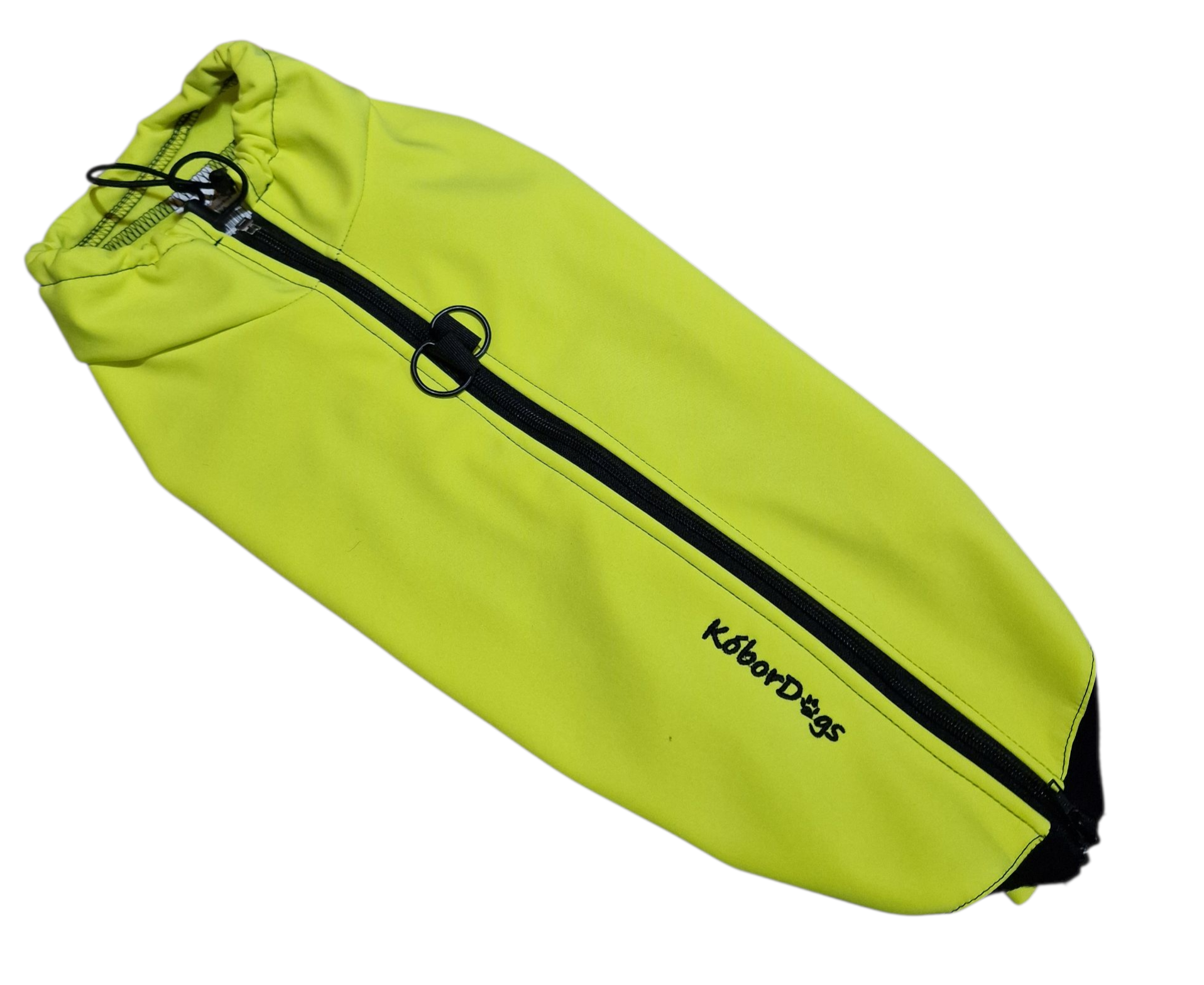 Átmeneti garbós neon sárga kabát L méret