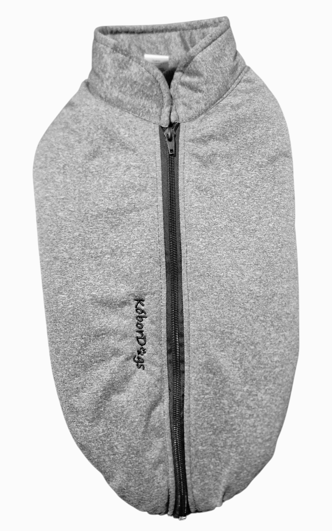 Téli kabát melírozott szürke Tacskó fazon