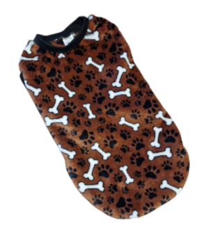 Wellsoft pulcsi barna, csont mintás Tacskó fazon