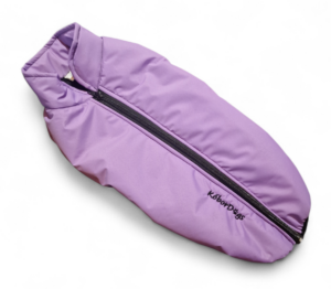 Téli kabát lila Tacskó fazon